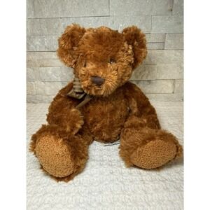 Vintage Russ Berrie Teddy Bear Plush Brown Stuffed Animal 10" Soft Toy